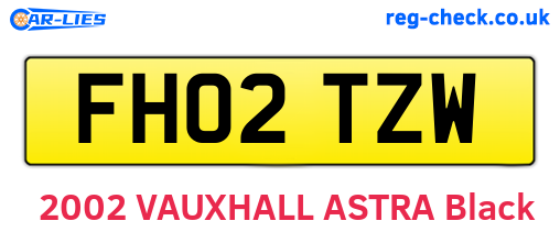 FH02TZW are the vehicle registration plates.