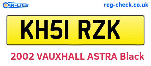 KH51RZK are the vehicle registration plates.