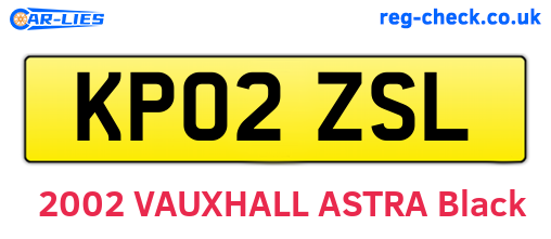 KP02ZSL are the vehicle registration plates.