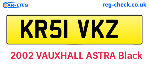 KR51VKZ are the vehicle registration plates.