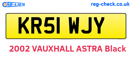 KR51WJY are the vehicle registration plates.