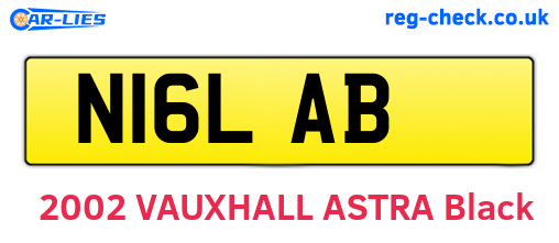 N16LAB are the vehicle registration plates.
