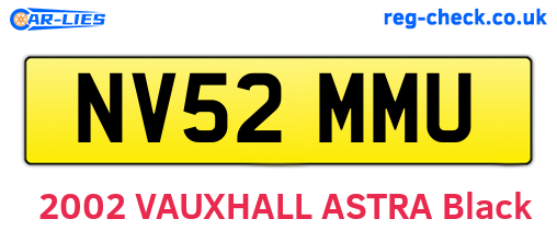 NV52MMU are the vehicle registration plates.