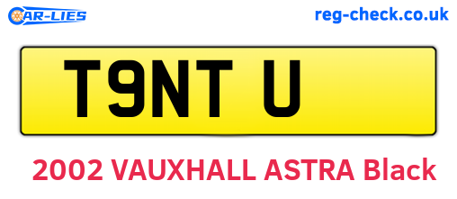 T9NTU are the vehicle registration plates.
