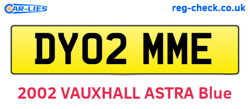 DY02MME are the vehicle registration plates.