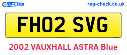 FH02SVG are the vehicle registration plates.