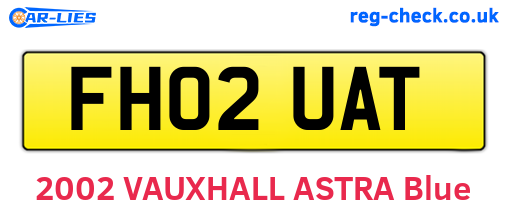 FH02UAT are the vehicle registration plates.