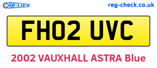 FH02UVC are the vehicle registration plates.