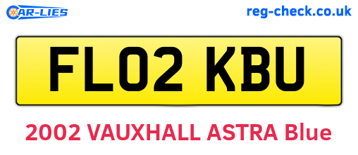 FL02KBU are the vehicle registration plates.
