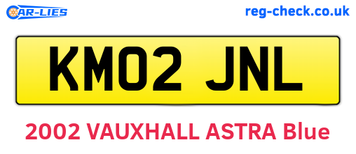 KM02JNL are the vehicle registration plates.