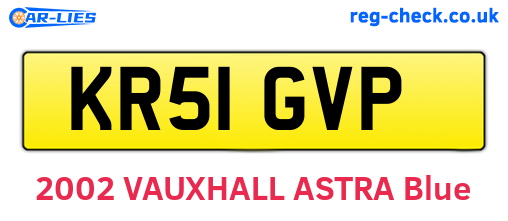 KR51GVP are the vehicle registration plates.