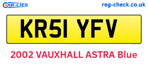 KR51YFV are the vehicle registration plates.
