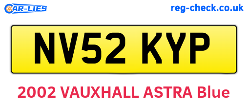 NV52KYP are the vehicle registration plates.