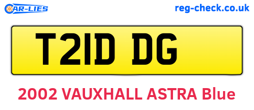 T21DDG are the vehicle registration plates.