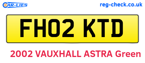 FH02KTD are the vehicle registration plates.