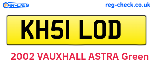 KH51LOD are the vehicle registration plates.