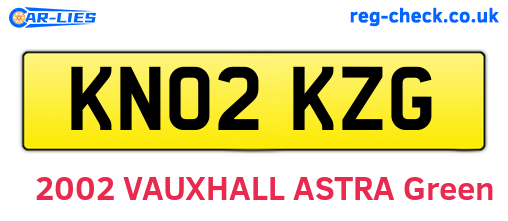 KN02KZG are the vehicle registration plates.