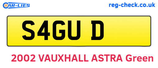 S4GUD are the vehicle registration plates.