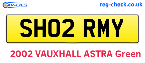 SH02RMY are the vehicle registration plates.