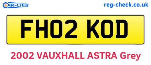 FH02KOD are the vehicle registration plates.
