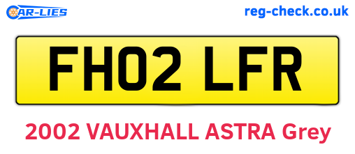 FH02LFR are the vehicle registration plates.