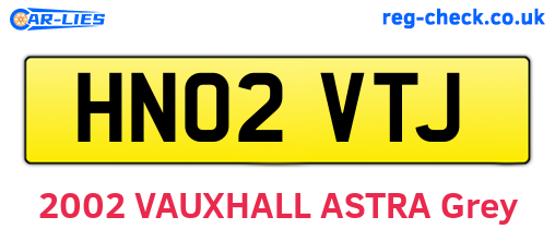 HN02VTJ are the vehicle registration plates.