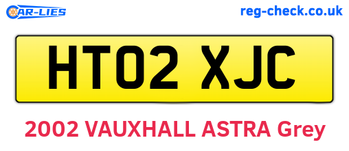 HT02XJC are the vehicle registration plates.