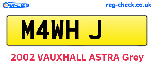 M4WHJ are the vehicle registration plates.