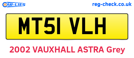 MT51VLH are the vehicle registration plates.