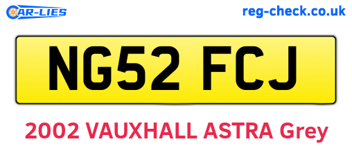 NG52FCJ are the vehicle registration plates.