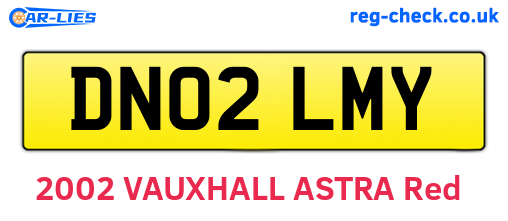 DN02LMY are the vehicle registration plates.