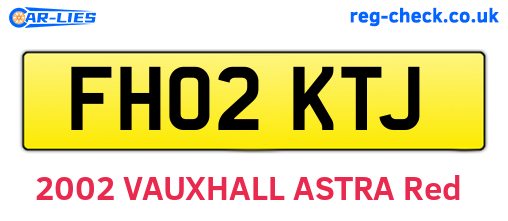 FH02KTJ are the vehicle registration plates.