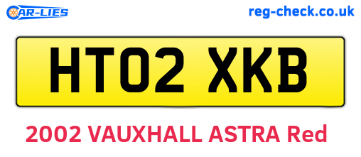 HT02XKB are the vehicle registration plates.