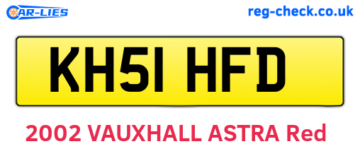 KH51HFD are the vehicle registration plates.