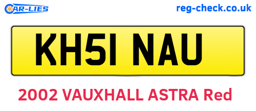 KH51NAU are the vehicle registration plates.
