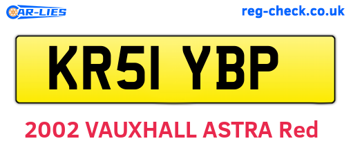 KR51YBP are the vehicle registration plates.