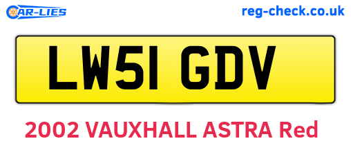 LW51GDV are the vehicle registration plates.