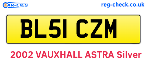 BL51CZM are the vehicle registration plates.