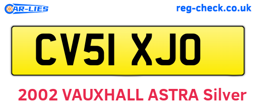 CV51XJO are the vehicle registration plates.