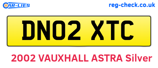 DN02XTC are the vehicle registration plates.