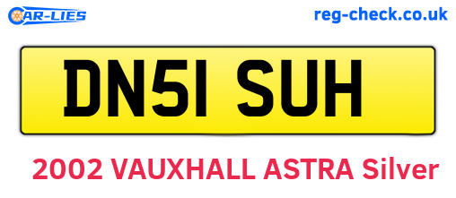 DN51SUH are the vehicle registration plates.