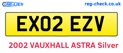 EX02EZV are the vehicle registration plates.