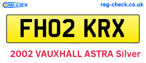 FH02KRX are the vehicle registration plates.