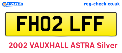 FH02LFF are the vehicle registration plates.
