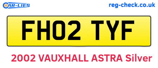 FH02TYF are the vehicle registration plates.