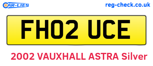 FH02UCE are the vehicle registration plates.