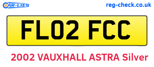 FL02FCC are the vehicle registration plates.