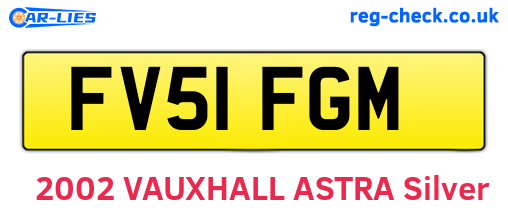 FV51FGM are the vehicle registration plates.