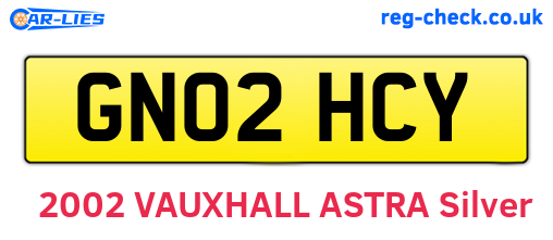 GN02HCY are the vehicle registration plates.