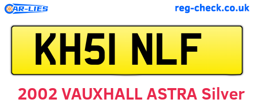 KH51NLF are the vehicle registration plates.